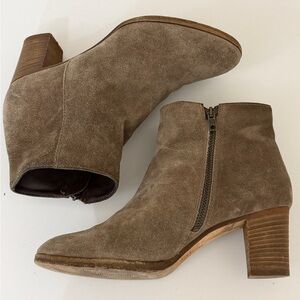 J Crew brown suede ankle boots 7.5